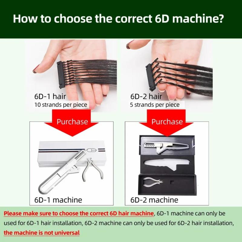 Hair Accessories & Tools | Connectors 6D Hair Extensions Machine 5 Pins 10 Pins Human Hair Connector Kits 6D Micro Link Remove Hair Plier Salon Tools Set 231025 Hair Accessories & Tools Hair Accessories & Tools