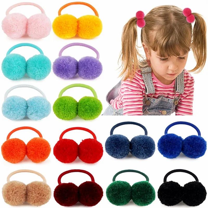 Hair Accessories & Tools | Cute 2 Balls Hair Loop Holders Bands Gum Fashion Kids Candy Rubber Band Headwear Girl’s Ponytail Holder Hair Accessories Hair Accessories & Tools Hair Accessories & Tools