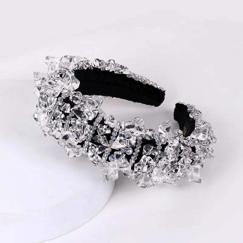 Hair Accessories & Tools | Fashion Transparent Crystal Ice Hair Hoop Women Rhinestone Hairband Headband Wedding Party Headdress Accessories Hair Accessories & Tools Hair Accessories & Tools