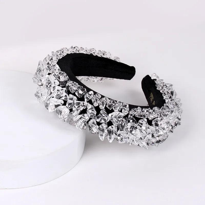 Hair Accessories & Tools | Fashion Transparent Crystal Ice Hair Hoop Women Rhinestone Hairband Headband Wedding Party Headdress Accessories Hair Accessories & Tools Hair Accessories & Tools