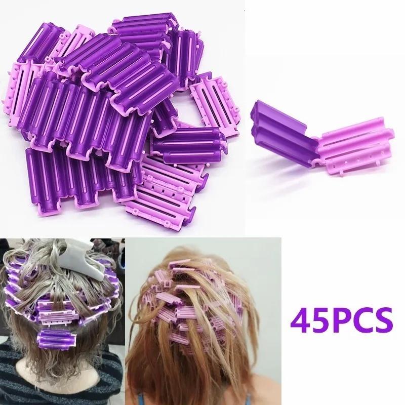 Hair Accessories & Tools | Hair Pins 45Pcs Hair Rollers Root Fluffy Clamps Wave Perm Rod Diy Bars Corn Clips Corrugation Curlers Styler For Women Hair Curler Curling 230531 Hair Accessories & Tools Hair Accessories & Tools