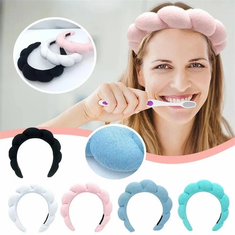 Hair Accessories & Tools | Solid Color Cloud Sponge Headband Versed Soft Puffy Retro Hair Bands Women Fixed Bangs Tool Spa Makeup Hair Hoops Headwear Hair Accessories & Tools Hair Accessories & Tools