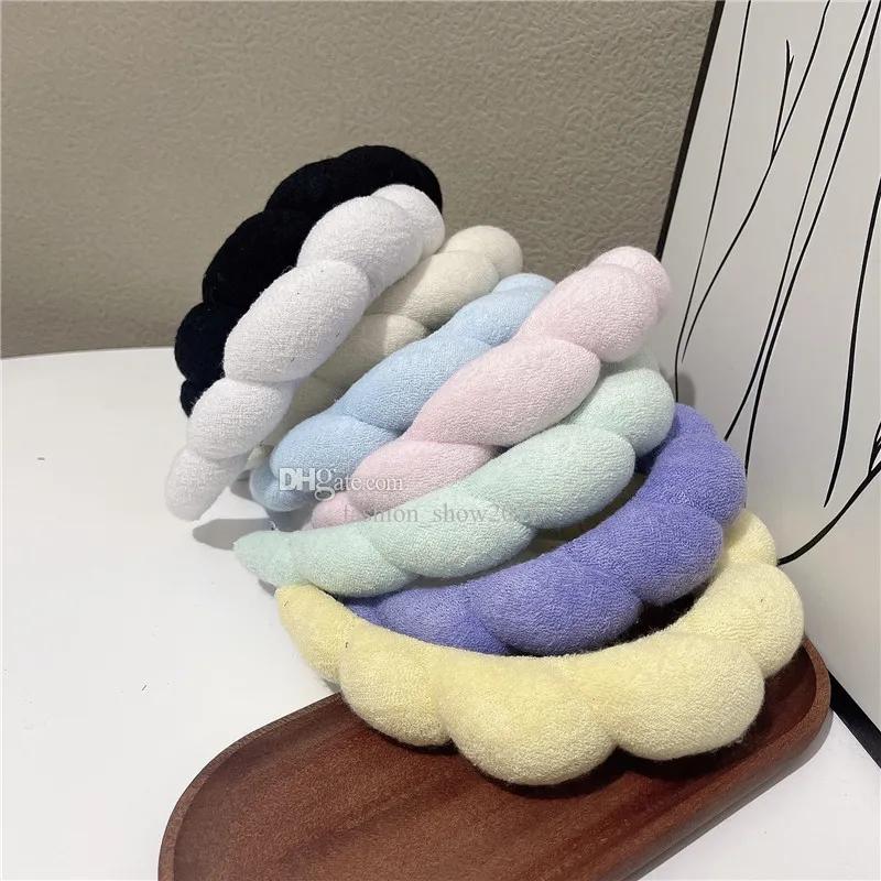 Hair Accessories & Tools | Solid Color Cloud Sponge Headband Versed Soft Puffy Retro Hair Bands Women Fixed Bangs Tool Spa Makeup Hair Hoops Headwear Hair Accessories & Tools Hair Accessories & Tools