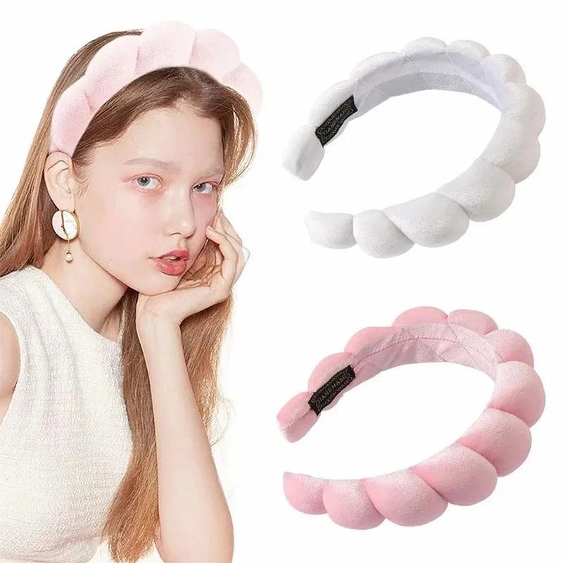 Hair Accessories & Tools | Solid Color Cloud Sponge Headband Versed Soft Puffy Retro Hair Bands Women Fixed Bangs Tool Spa Makeup Hair Hoops Headwear Hair Accessories & Tools Hair Accessories & Tools