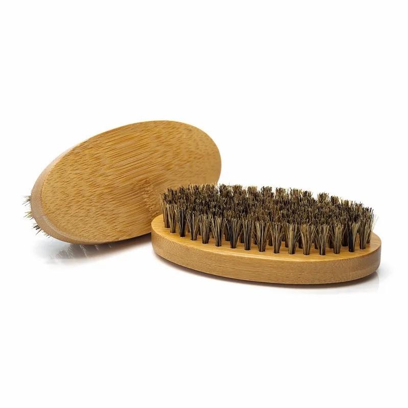 Hair Care & Styling Tools | 11.3X5.5X3Cm Bamboo Boar Bristles Beard Brush Mustache Comb Men Face Cleaning Brush Hair Care & Styling Tools Hair Care & Styling Tools