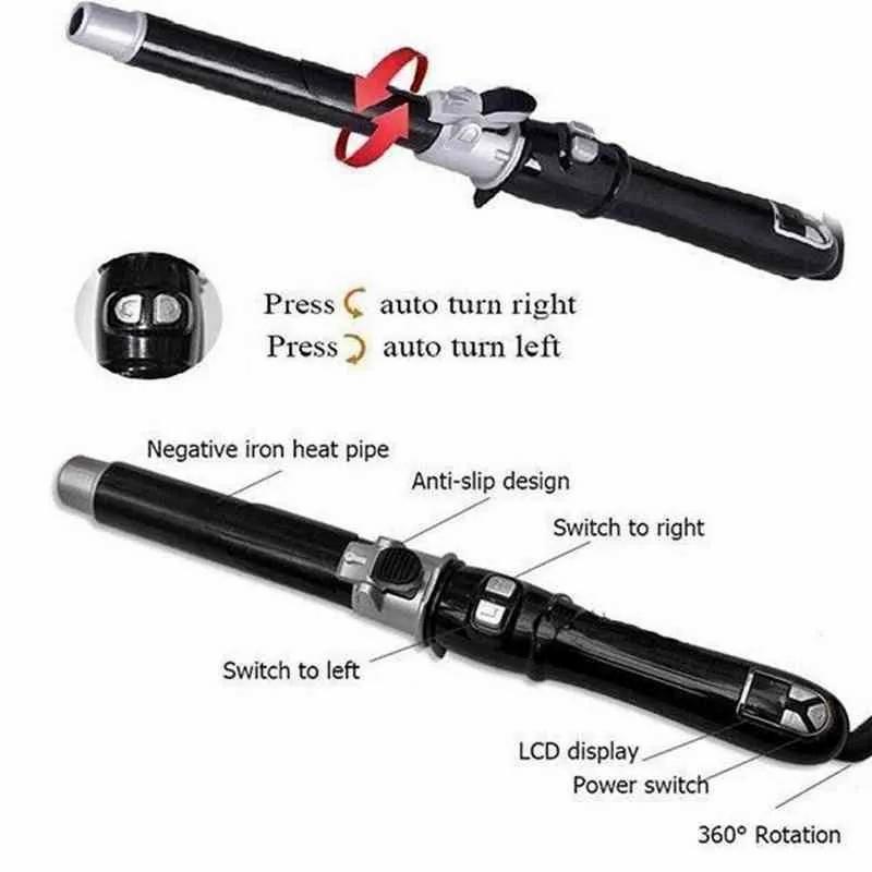 Hair Care & Styling Tools | Automatic Hair Curler Stick Professional Rotating Curling Iron Ceramic Roll Curling 360-Degree Automatic Rotation Curling Tools Aa220316 Hair Care & Styling Tools Hair Care & Styling Tools