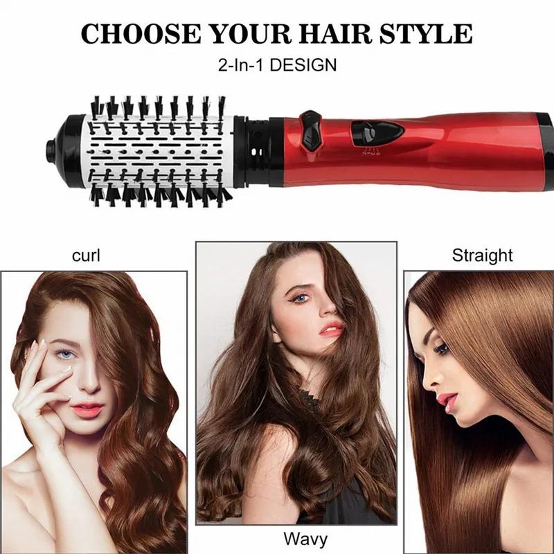 Hair Care & Styling Tools | Curling Irons 2 Replaceable Head 360 Rotating Airflow Air Brush Hair Straightener Curler Iron Volumizer Blowers Electric Dryer Comb 230826 Hair Care & Styling Tools Hair Care & Styling Tools