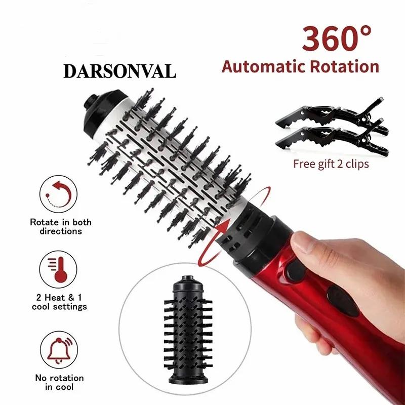 Hair Care & Styling Tools | Curling Irons 2 Replaceable Head 360 Rotating Airflow Air Brush Hair Straightener Curler Iron Volumizer Blowers Electric Dryer Comb 230826 Hair Care & Styling Tools Hair Care & Styling Tools