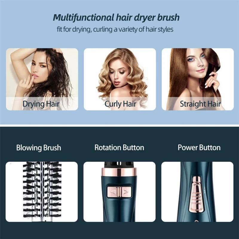 Hair Care & Styling Tools | Curling Irons 3 In 1 Hair Dryer Brush Rotating Blower Ceramic Curler Volumizer Electric Hairdryer Air Styler 230826 Hair Care & Styling Tools Hair Care & Styling Tools