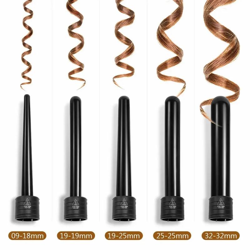 Hair Care & Styling Tools | Curling Irons 5 In 1 Hair Curling Iron Multifunctional Barrel Rotating Professional Salon Hair Curler 231024 Hair Care & Styling Tools Hair Care & Styling Tools