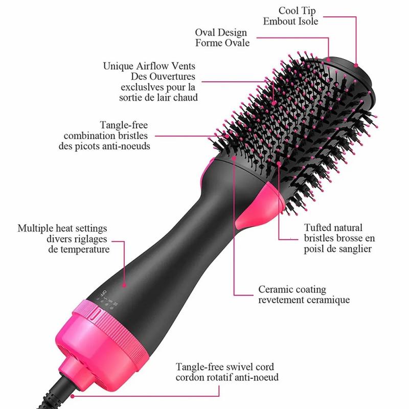 Hair Care & Styling Tools | Curling Irons Air Brush Multifunction Hair Dryer Straightener Curler Comb One Step Professional Salon Styler And Volumizer Ion Blow 230826 Hair Care & Styling Tools Hair Care & Styling Tools