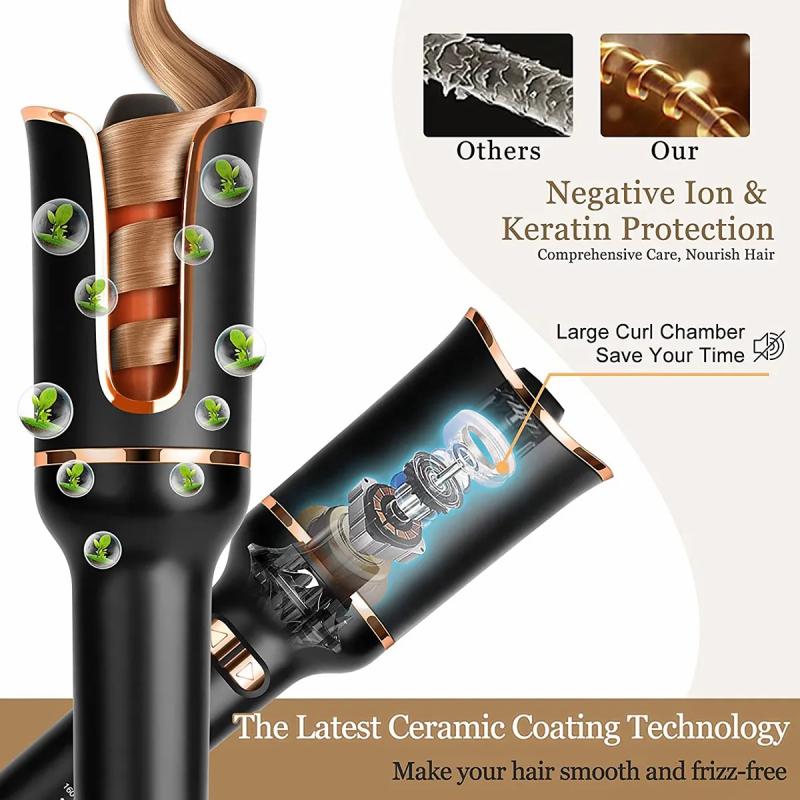 Hair Care & Styling Tools | Curling Irons Multi-Automatic Hair Curler Iron Lcd Ceramic Rotating Waver Magic Wand Styling Tools 221024 Hair Care & Styling Tools Hair Care & Styling Tools