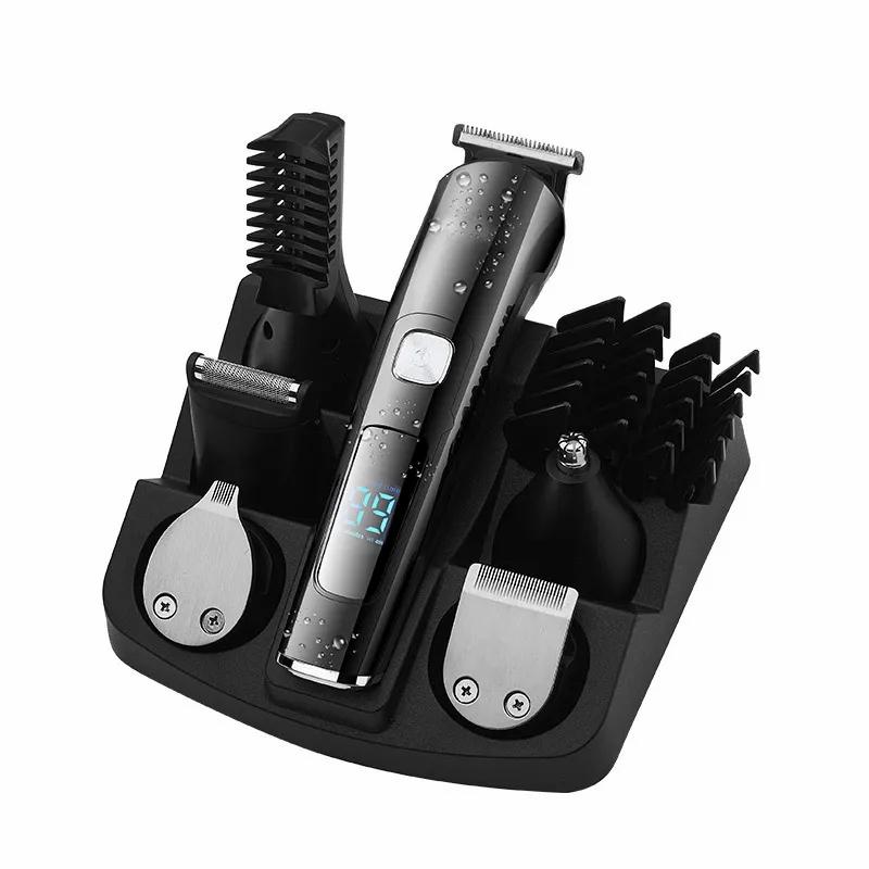 Hair Care & Styling Tools | Electric Hair Clipper Trimmer 6 In 1 Multifunction Rechargeable Wireless Hair Cutting Machine Lcd Digital Display For Men Hair Care & Styling Tools Hair Care & Styling Tools