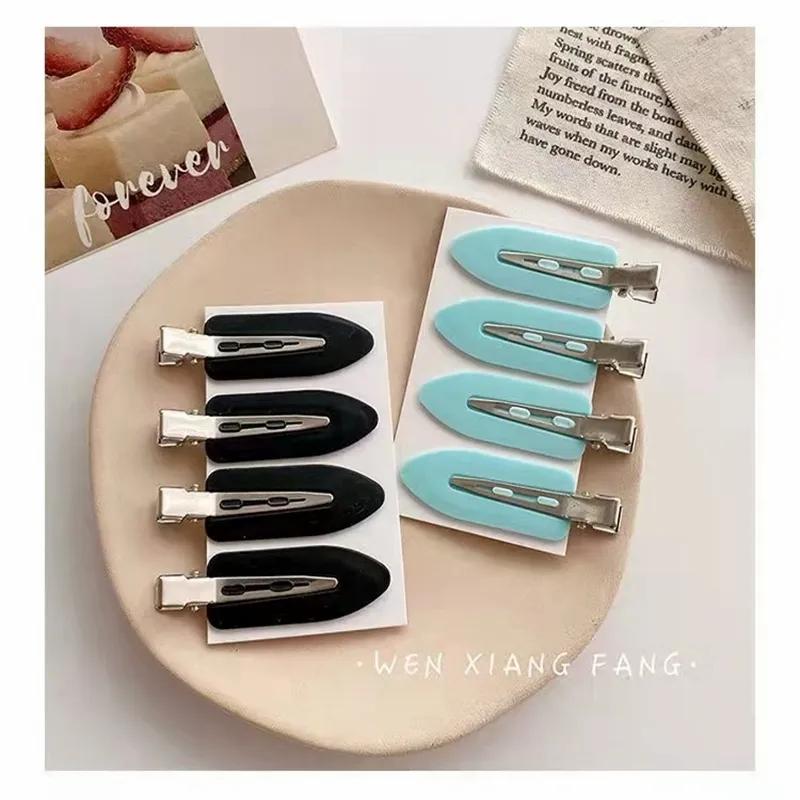 Hair Care & Styling Tools | Girl Hairdressing Makeup Traceless Clip Bangs Headdress Duckbill Hairpin School Kindergarten Girls Headwear Candy Colors Simple Metal Retail Wholesale Hair Care & Styling Tools Hair Care & Styling Tools