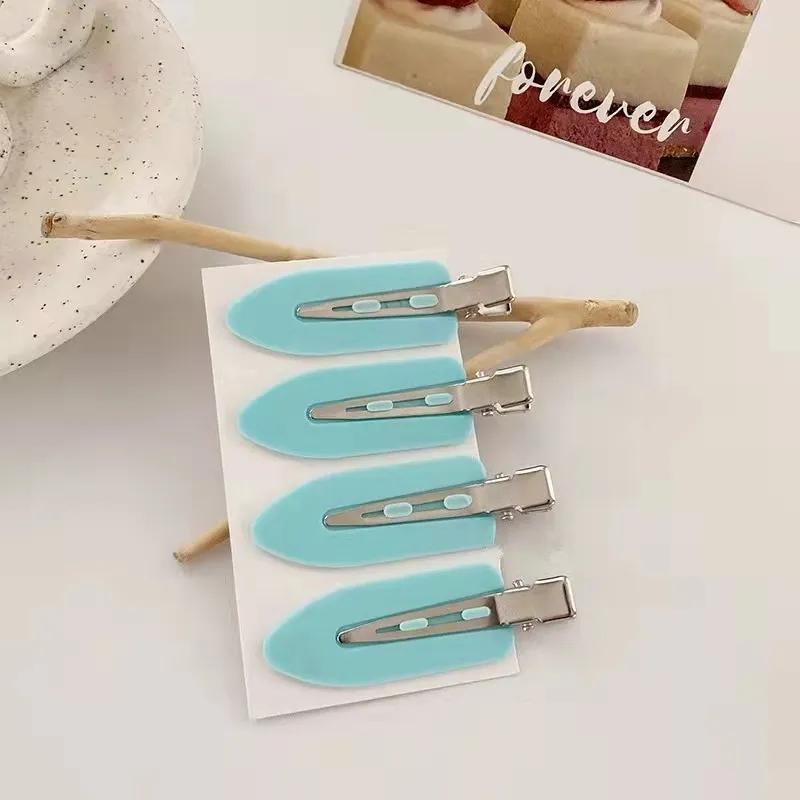 Hair Care & Styling Tools | Girl Hairdressing Makeup Traceless Clip Bangs Headdress Duckbill Hairpin School Kindergarten Girls Headwear Candy Colors Simple Metal Retail Wholesale Hair Care & Styling Tools Hair Care & Styling Tools