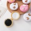 Hair Care & Styling Tools | Girls Portable Mini Folding Massage Comb Airbag Round Travel Hair Brush With Mirror Cute Anti-Static Rainbow Comb Hair Care & Styling Tools Hair Care & Styling Tools