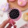 Hair Care & Styling Tools | Girls Portable Mini Folding Massage Comb Airbag Round Travel Hair Brush With Mirror Cute Anti-Static Rainbow Comb Hair Care & Styling Tools Hair Care & Styling Tools