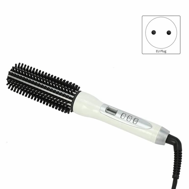 Hair Care & Styling Tools | Hair Brushes Professional Ceramic Hair Curler Straightener Heat Comb Electric Lcd Hair Brush Curling Comb Round Large Roller Waver 230510 Hair Care & Styling Tools Hair Care & Styling Tools