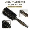 Hair Care & Styling Tools | Hair Brushes Professional High Quality 63 Mm Boar Bristle Hair Wood Round Brush Long Hair Styling Comb Curly And Straight Hairdressing Comb 230529 Hair Care & Styling Tools Hair Care & Styling Tools