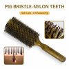 Hair Care & Styling Tools | Hair Brushes Professional High Quality 63 Mm Boar Bristle Hair Wood Round Brush Long Hair Styling Comb Curly And Straight Hairdressing Comb 230529 Hair Care & Styling Tools Hair Care & Styling Tools