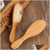 Hair Care & Styling Tools | Hair Brushes Wholesale Natural Bamboo Brush Healthy Care Mas Combs Antistatic Detangling Airbag Hairbrush Styling Tool Satin Band Dr Dhrfl Hair Care & Styling Tools Hair Care & Styling Tools