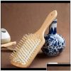 Hair Care & Styling Tools | Hair Brushes Wood Comb Professional Healthy Paddle Cushion Loss Mas Brush Hairbrush Scalp Care Bamboo 3Wgdf Znkmf Drop Delivery Produc Dhnaj Hair Care & Styling Tools Hair Care & Styling Tools