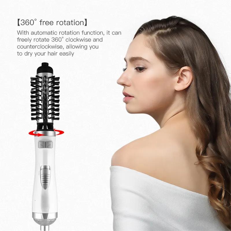 Hair Care & Styling Tools | Hair Dryers 3 In 1 Rotating Electric Straightener Brush Curler Dryer Air Comb Negative Ion Hairair Brushes 230906 Hair Care & Styling Tools Hair Care & Styling Tools