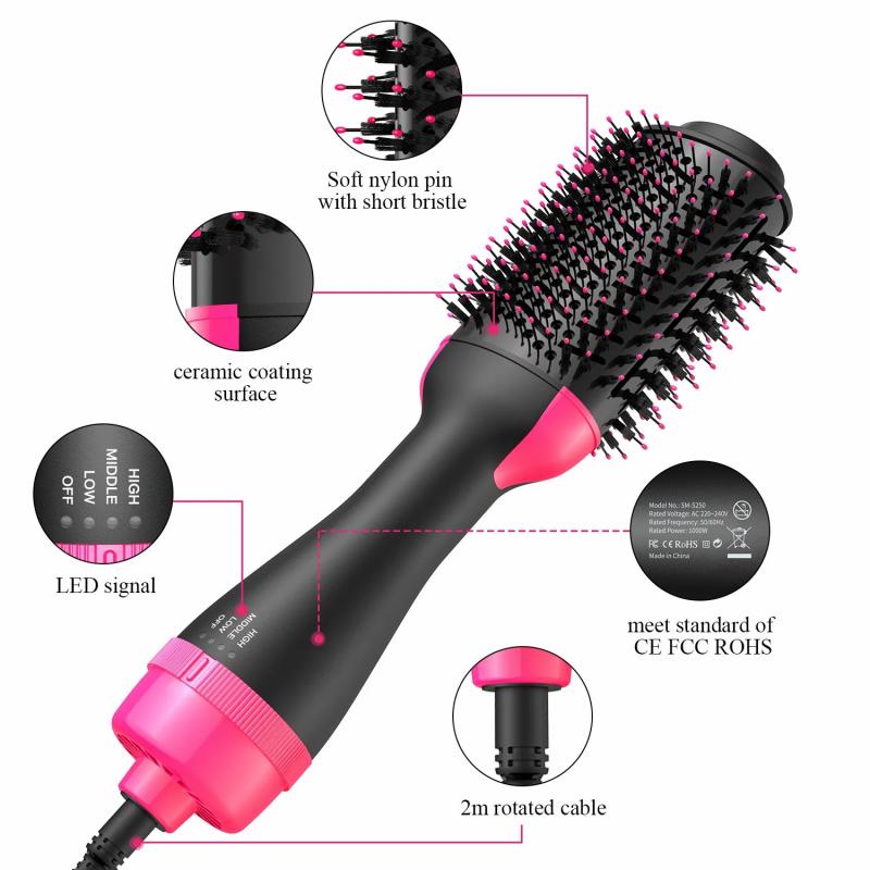 Hair Care & Styling Tools | Hair Dryers One Step Dryer And Volumizer 1000W Rotating Air Brush Professional Blow Comb Electric Ion 230906 Hair Care & Styling Tools Hair Care & Styling Tools