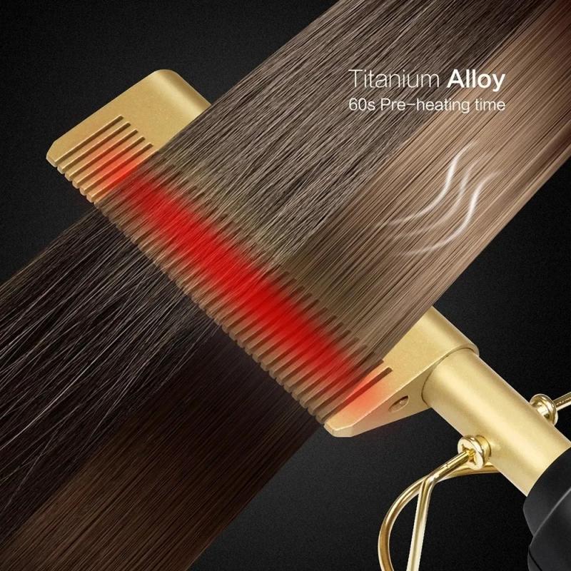 Hair Care & Styling Tools | Hair Straighteners 2 In 1 Comb Electric Curler Wet Dry Use Flat Irons Heating For Black 230306 Hair Care & Styling Tools Hair Care & Styling Tools