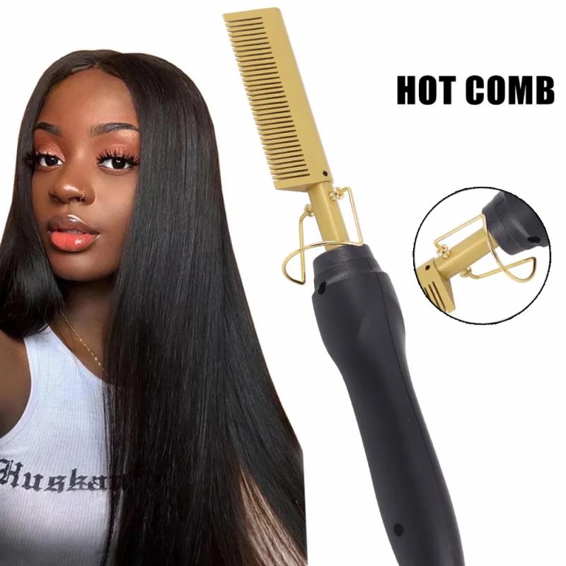 Hair Care & Styling Tools | Hair Straighteners 2 In 1 Comb Electric Curler Wet Dry Use Flat Irons Heating For Black 230306 Hair Care & Styling Tools Hair Care & Styling Tools