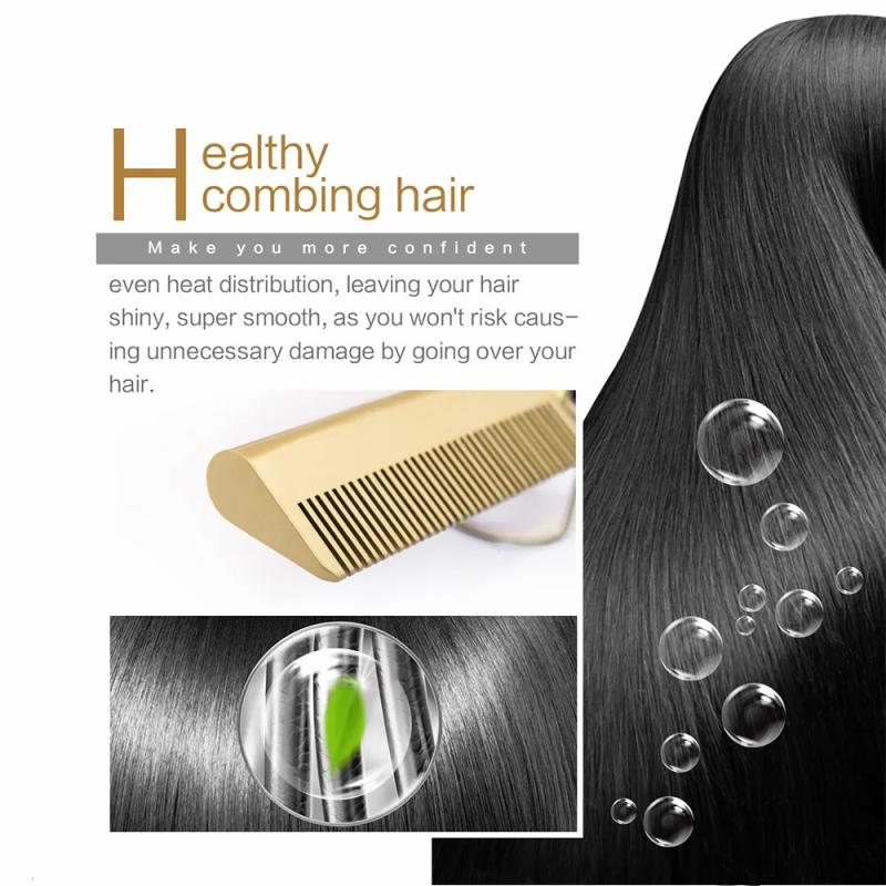 Hair Care & Styling Tools | Hair Straighteners 2 In 1 Comb Electric Curler Wet Dry Use Flat Irons Heating For Black 230306 Hair Care & Styling Tools Hair Care & Styling Tools