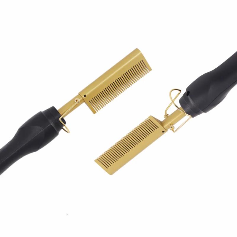 Hair Care & Styling Tools | Hair Straighteners 2 In 1 Comb Electric Curler Wet Dry Use Flat Irons Heating For Black 230306 Hair Care & Styling Tools Hair Care & Styling Tools