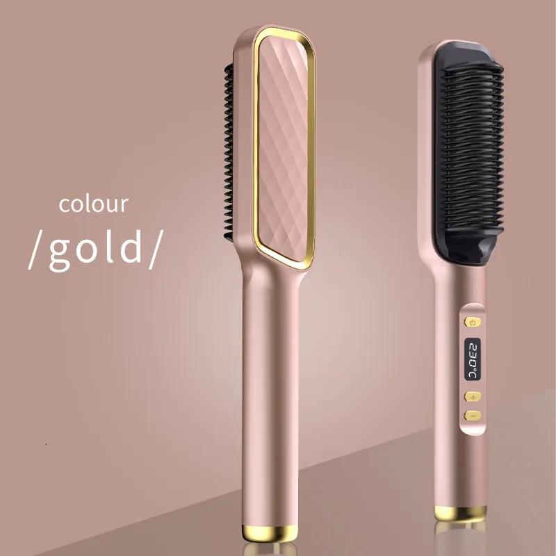 Hair Care & Styling Tools | Hair Straighteners Electric Comb Multifunctional Straight Hair Straightener Comb Negative Ion Anti-Scalding Styling Tool Straightening Brush 230920 Hair Care & Styling Tools Hair Care & Styling Tools