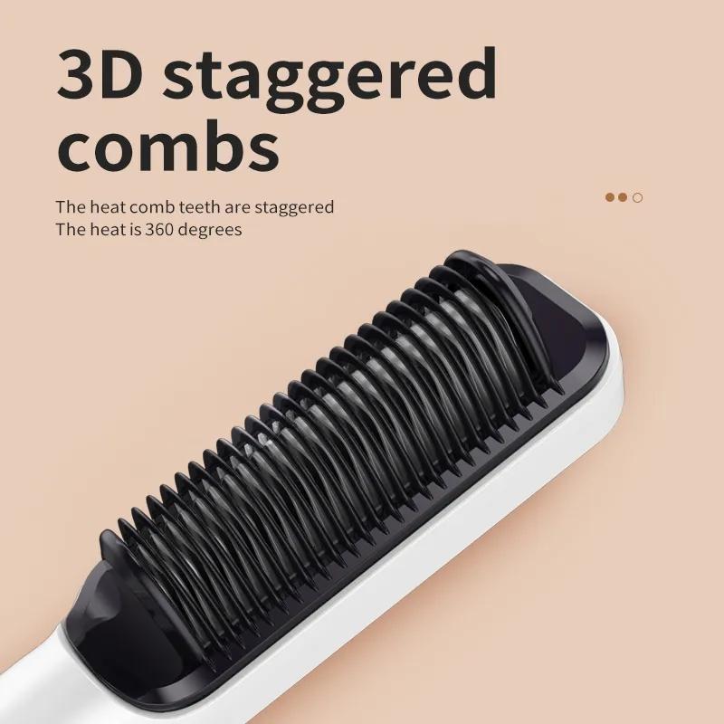 Hair Care & Styling Tools | Hair Straighteners Electric Comb Multifunctional Straight Hair Straightener Comb Negative Ion Anti-Scalding Styling Tool Straightening Brush 230920 Hair Care & Styling Tools Hair Care & Styling Tools