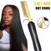 Hair Care & Styling Tools | Hair Straighteners Heating Comb Straightener Electric Comb Flat Iron Hair Straightening Brush Smoothing Iron Comb Hair Straightener Brush 230912 Hair Care & Styling Tools Hair Care & Styling Tools