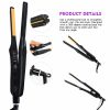 Hair Care & Styling Tools | Hair Straighteners Professional Mini Straightener Curler 2 In 1 Flat Iron Small Thin Plate Men Short Straightening Curling Styling Tools 221203 Hair Care & Styling Tools Hair Care & Styling Tools