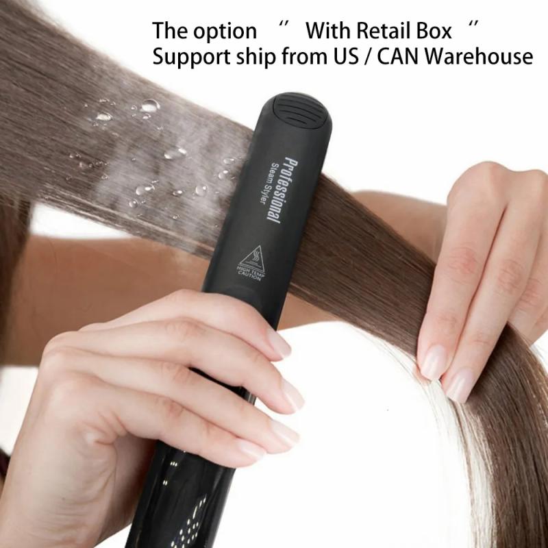 Hair Care & Styling Tools | Hair Straighteners Steam Hair Straightener Professional Ceramic Vapor Flat Iron 450 Fast Heat Argan Oil Treatment Hair Care Tools 230220 Hair Care & Styling Tools Hair Care & Styling Tools