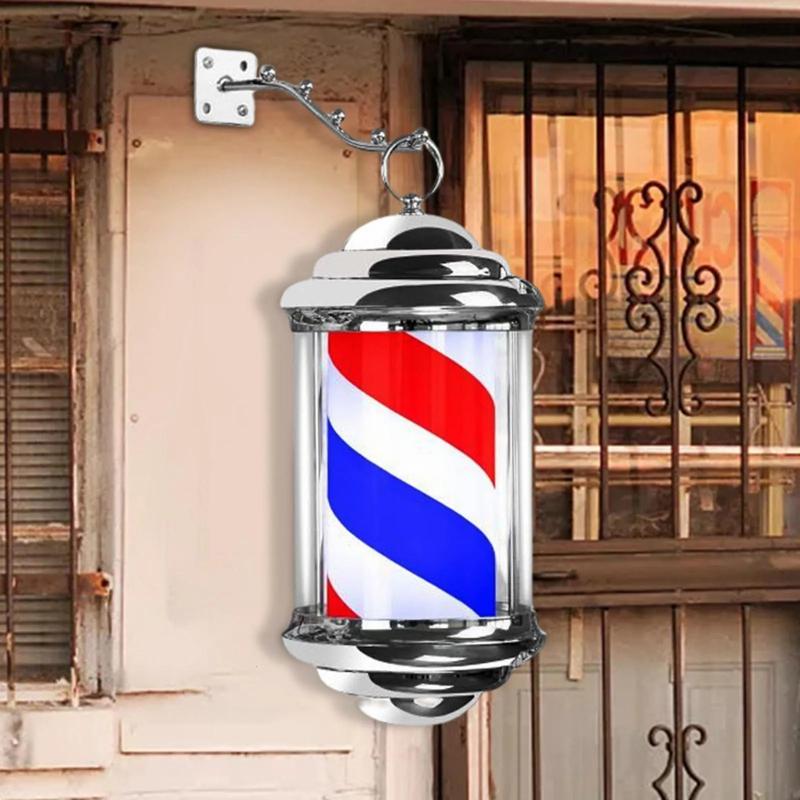 Hair Care & Styling Tools | Hair Trimmer Barber Shop Pole Light Rotating Salon Sign Stripes With Hanging Bracket Led Outdoor Party 230706 Hair Care & Styling Tools Hair Care & Styling Tools