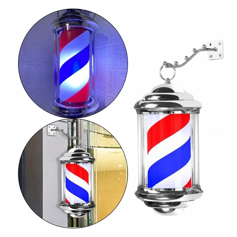 Hair Care & Styling Tools | Hair Trimmer Barber Shop Pole Light Rotating Salon Sign Stripes With Hanging Bracket Led Outdoor Party 230706 Hair Care & Styling Tools Hair Care & Styling Tools