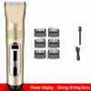 Hair Care & Styling Tools | Hair Trimmer Clippers For Men Gold Household Electric Clippers Cordless Rechargeable Clippers Mute Hair Beauty Tools Guard Holder 230728 Hair Care & Styling Tools Hair Care & Styling Tools