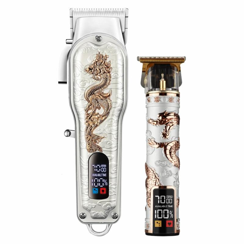 Hair Care & Styling Tools | Hair Trimmer Hiena White Set Dragon Professional Hair Clipper Cordless Hair Trimmer For Men Shaver Hair Cutting Machine Barber Machin Beard 230519 Hair Care & Styling Tools Hair Care & Styling Tools