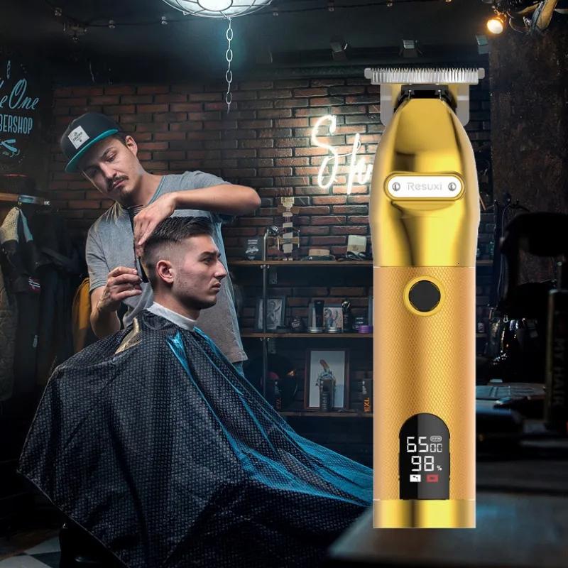 Hair Care & Styling Tools | Hair Trimmer Rechargeable Gold Electric Hair Clipper Set0Mm Baldheaded Upgrade Cordless Men Shaver Beard Barber Trimmer Hair Cutting Machine 230728 Hair Care & Styling Tools Hair Care & Styling Tools