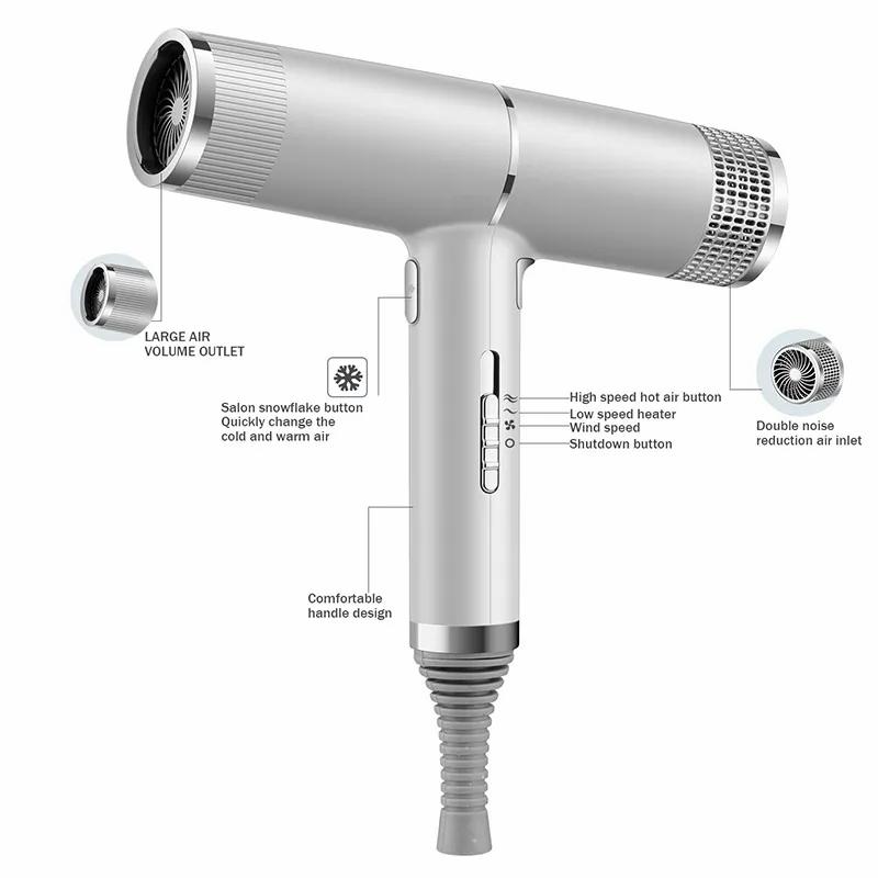 Hair Care & Styling Tools | Ionic Hair Dryer With Diffuser Blower Nozzles Electric Blow Dryer Hot&Cold Wind Portable Dryers Hair Care & Styling Tools Hair Care & Styling Tools