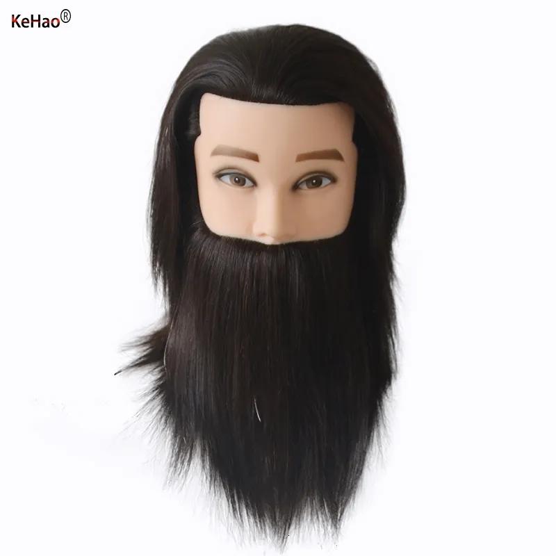 Hair Care & Styling Tools | Mannequin Heads Male Mannequin Head With 100% Remy Human Hair Black For Practice Hairdresser Cosmetology Training Doll Head For Hair Styling 230310 Hair Care & Styling Tools Hair Care & Styling Tools