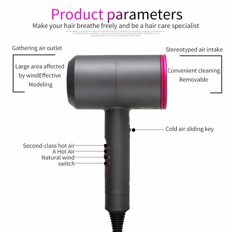 Hair Care & Styling Tools | New Hair Dryer Negative Ionic Professional Powerful Hairdryer Travel Homeuse Hot Cold Wind Salon Blow Dryer Hair Care & Styling Tools Hair Care & Styling Tools