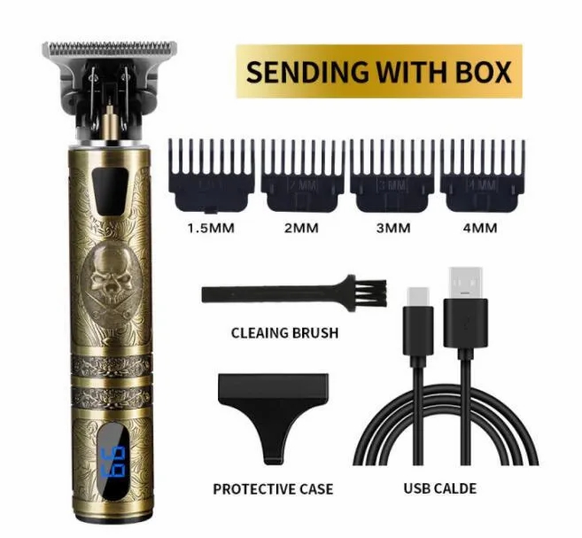 Hair Care & Styling Tools | T9 Usb Electric Hair Clipper For Men Hair Cutting Machine Rechargeable Man Shaver Trimmer Barber Professional Beard Trimmer Wholesale Hair Care & Styling Tools Hair Care & Styling Tools