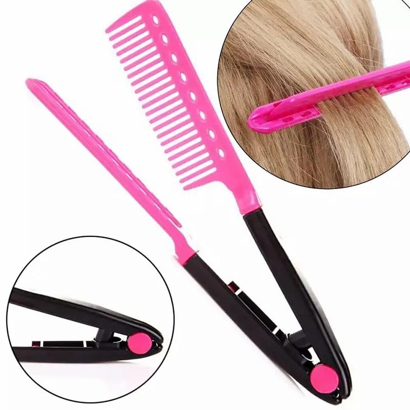 Hair Care & Styling Tools | V Type Hair Brushes Washable Folding Hair Straightener Comb Diy Salon Hairdressing Brush Styling Tools Hair Care & Styling Tools Hair Care & Styling Tools