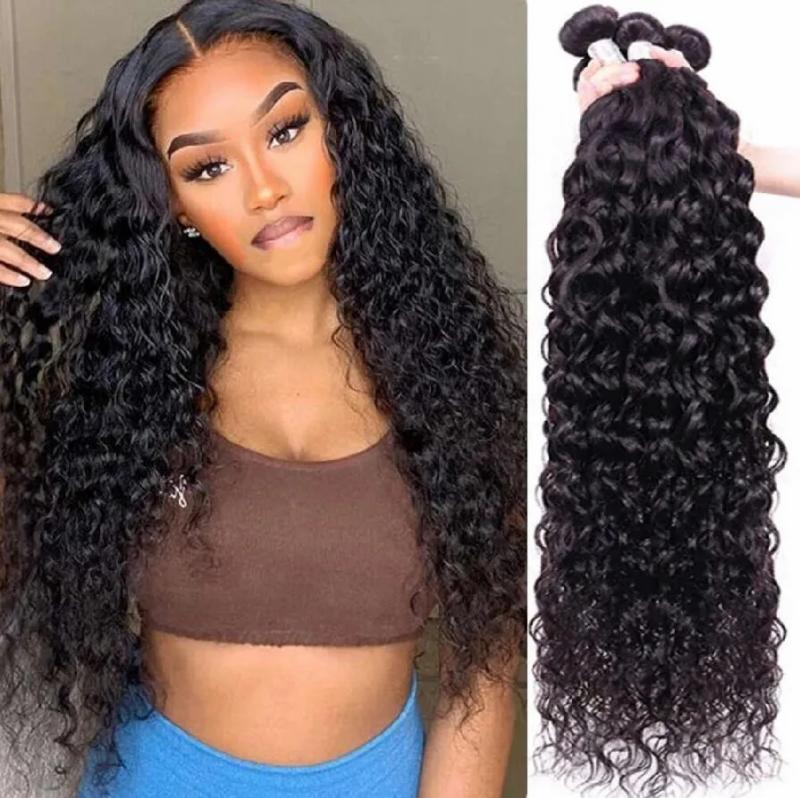 Hair Extensions | 12A Brazilian Water Wave Bundles Really Unprocessed Virgin Human Hair Extensions Remy Deep Wave Curly Hair Bundles Long Wholesale Hair Wefts Hair Products Hair Extensions Hair Extensions