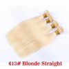 Hair Extensions | 613 Blonde Brazilian Straight Human Hair Weaves Full Head 3Pcs/Lot Double Wefts Remy Hair Extensions Hair Extensions Hair Extensions