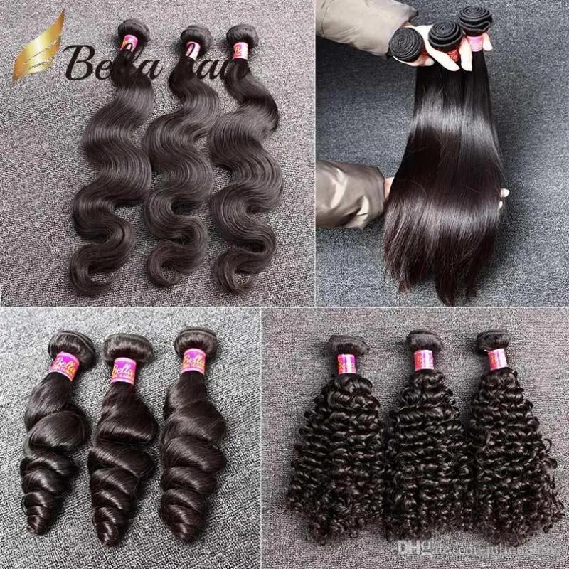 Hair Extensions | Bellahair® Unprocessed 8A Brazilian Bundles Virgin Hair Extensions Human Hairweave Natural Color Body Straight Loose Wave Curly Hair Extensions Hair Extensions